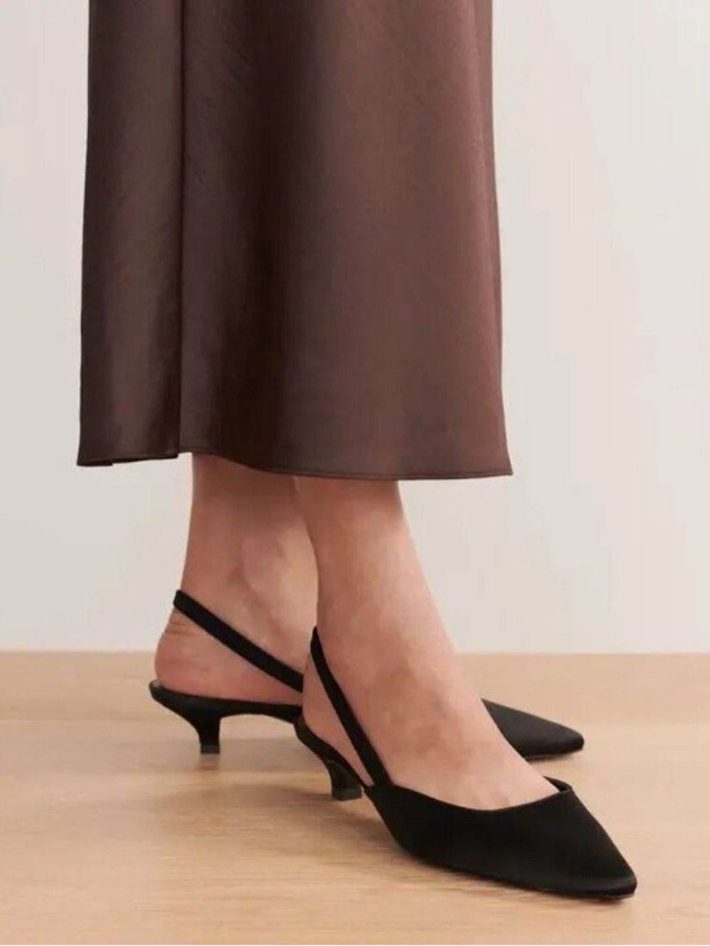 Jenni Kayne Satin Kitten Heel NEW